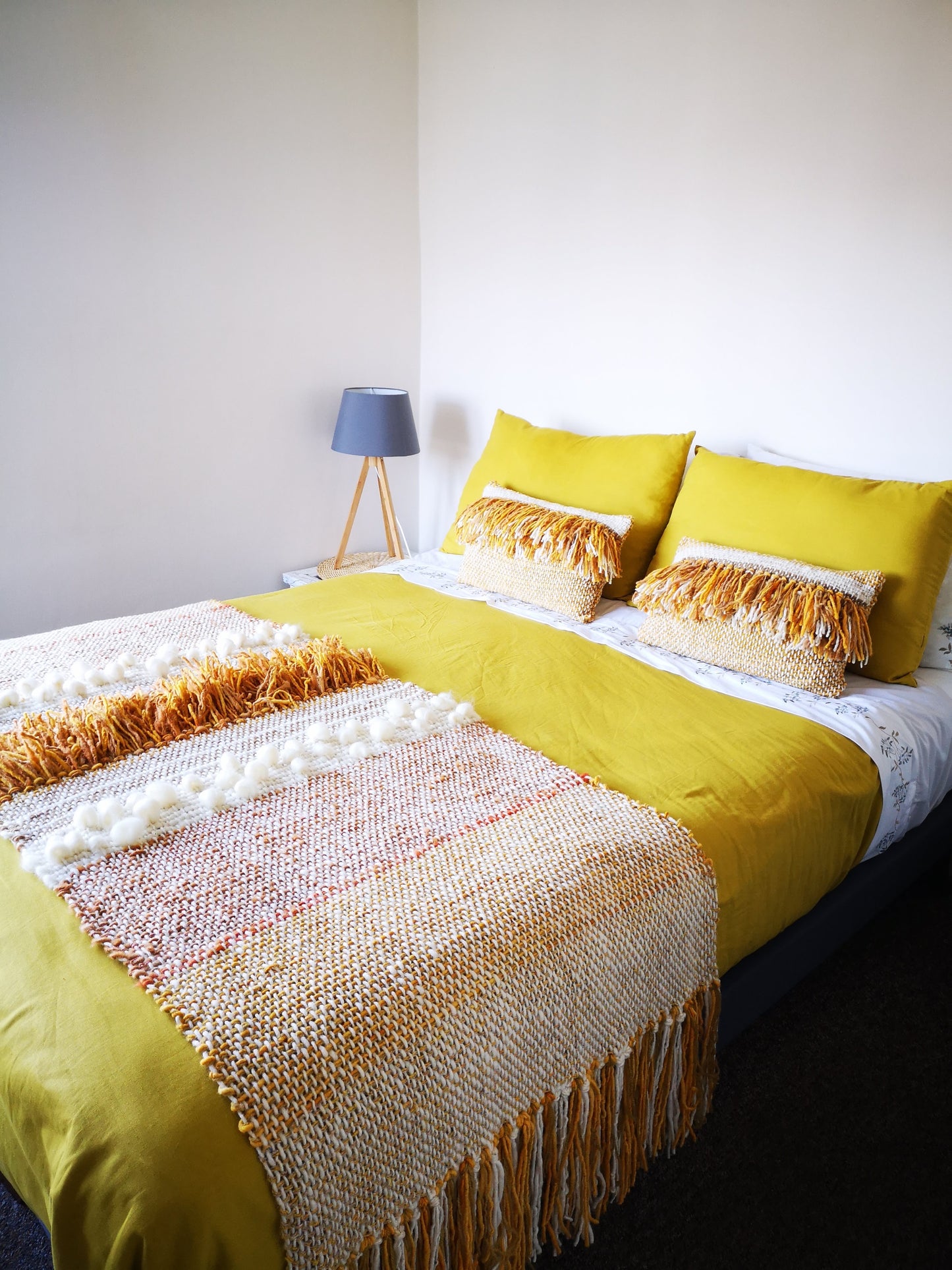 Piecera lana de oveja para cama 2 pl