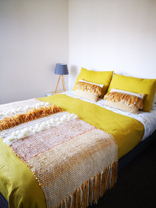 Piecera lana de oveja cama 2 pl