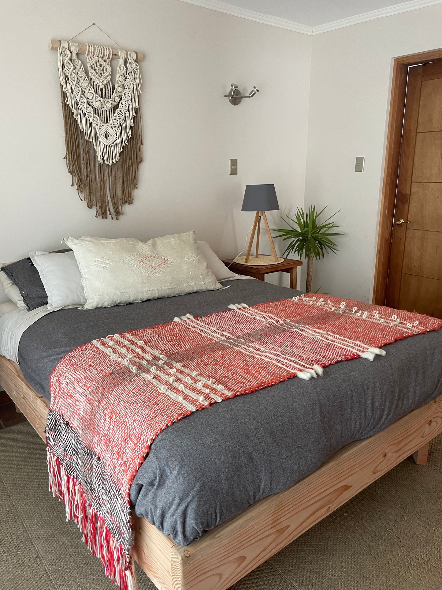 Piecera lana de oveja para cama 2 pl