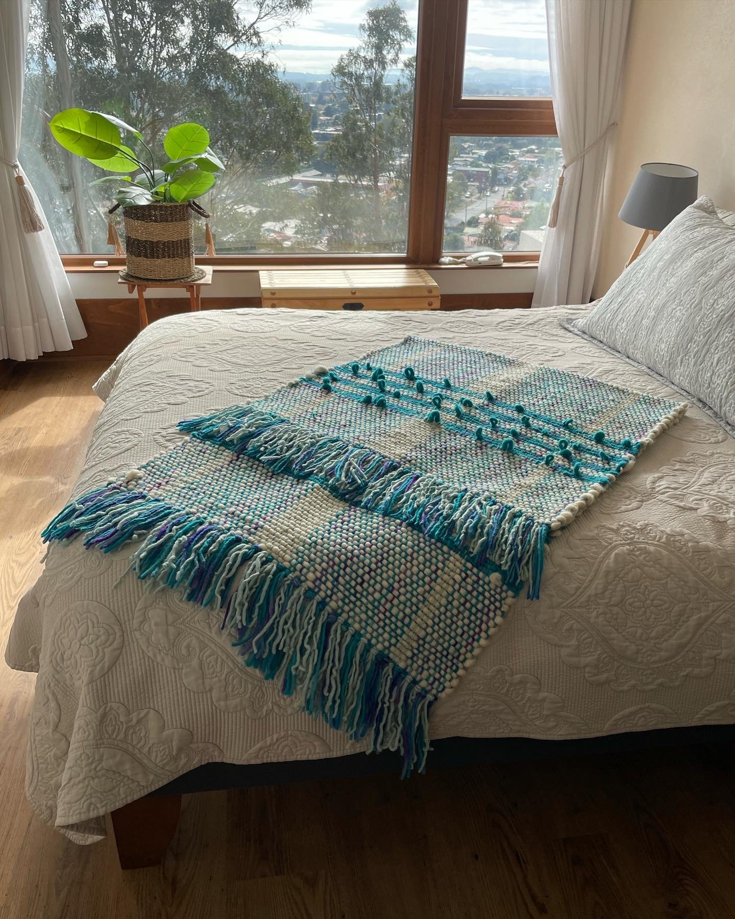 Piecera lana de oveja cama King