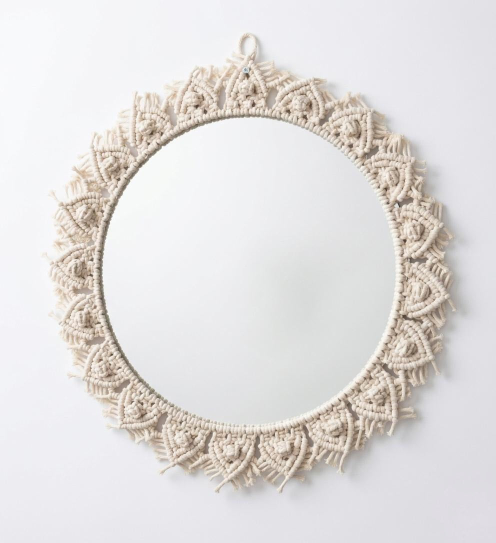 Espejo Mandala macramé